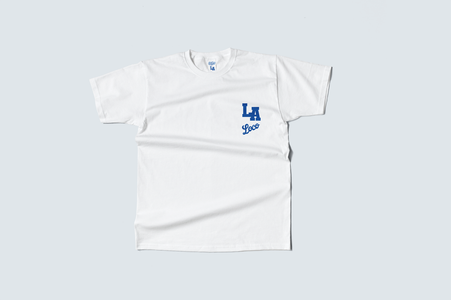 Go Loco x LA Premium Blue & White Short Sleeve T-Shirt - "LA 2020"