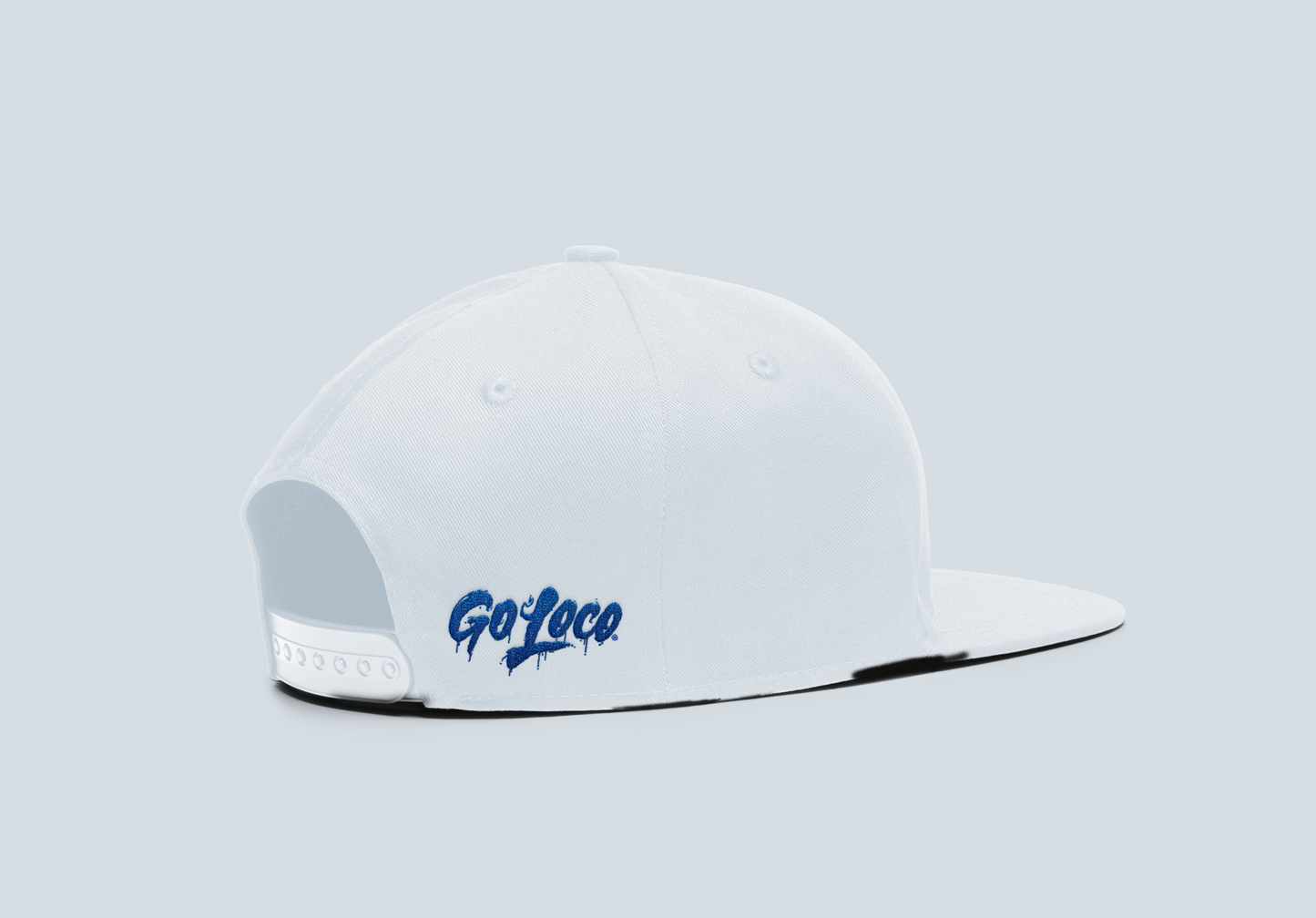Go Loco x LA - Snap Back Hat - "Blue, Red, Go Locos, LA"