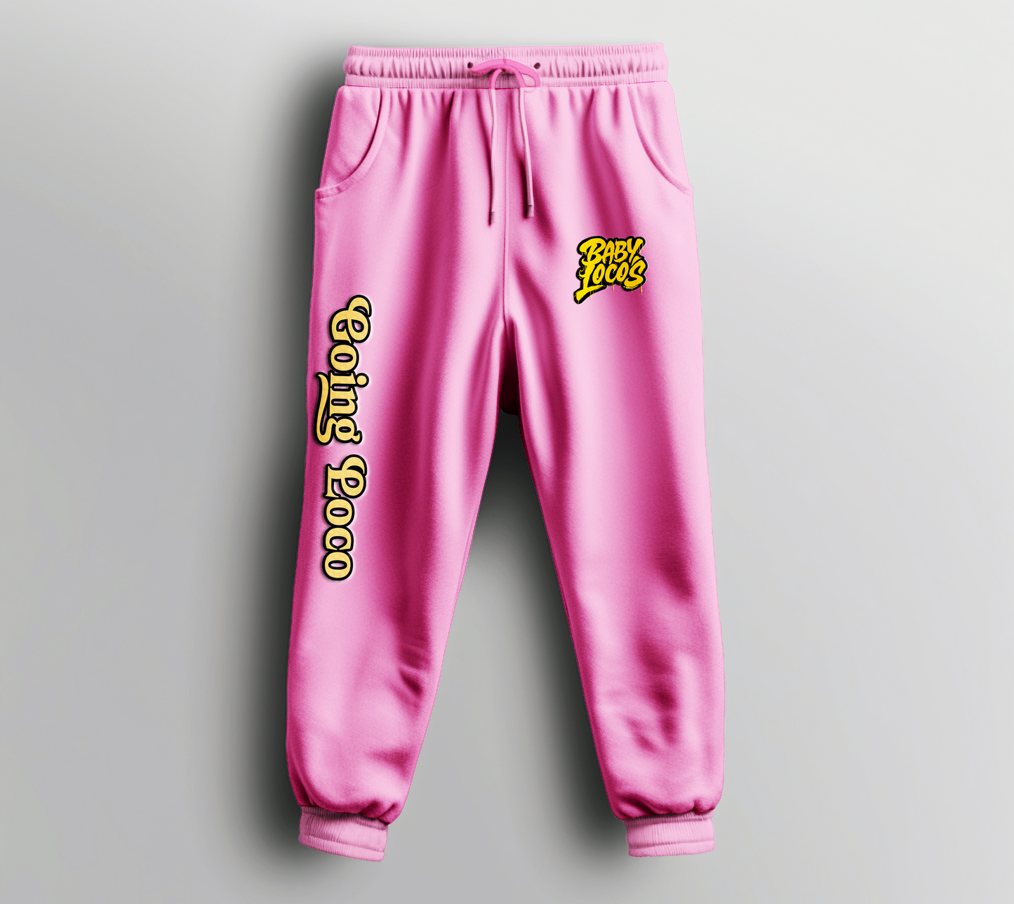 Baby Locos-Premium Sweatpants-Black & Yellow-"Going Loco"