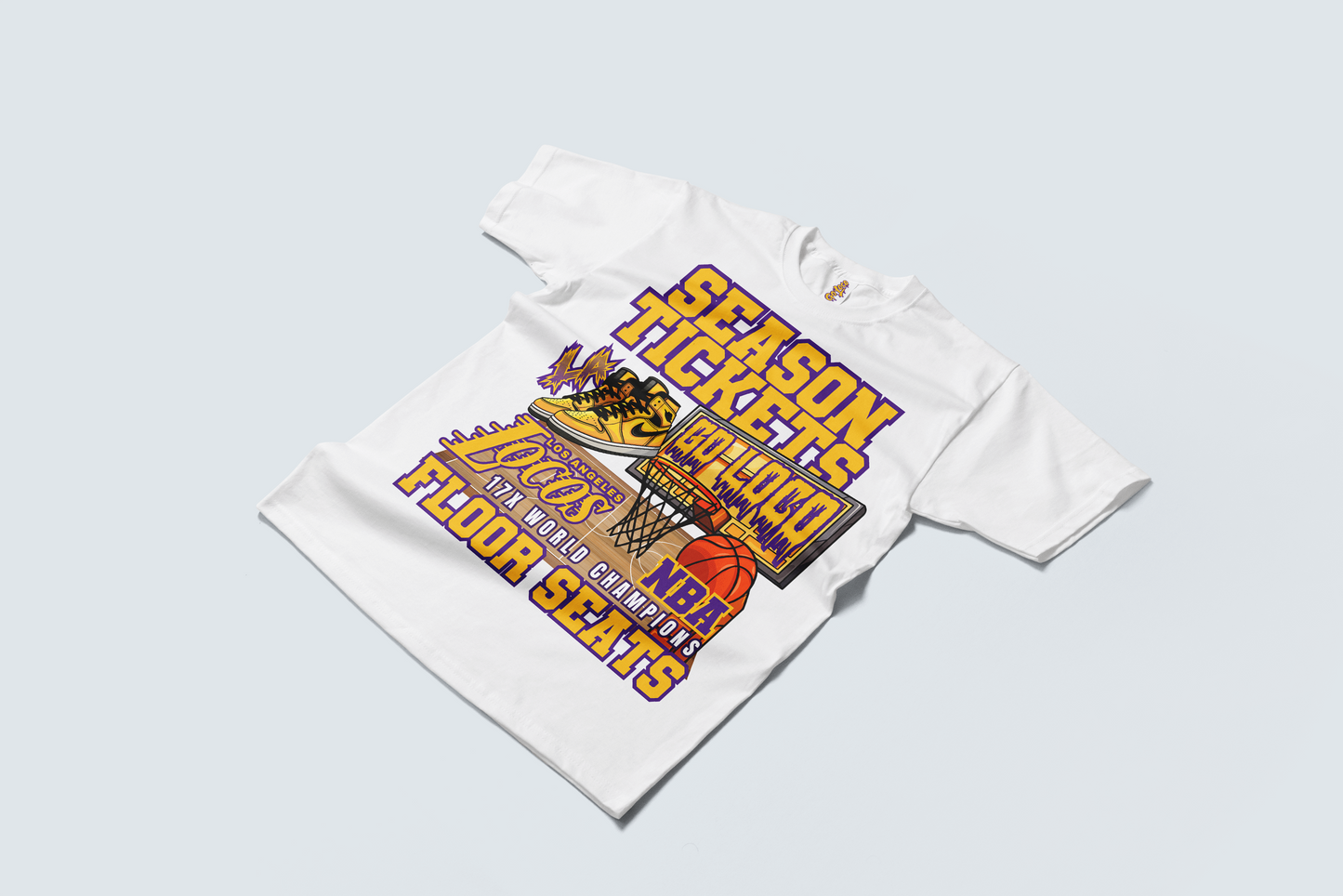 Go Loco Courtside - White - Premium T-Shirt - "Season Tickets, Floor Seats"