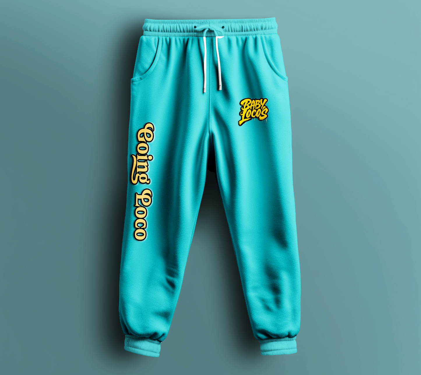 Baby Locos-Premium Sweatpants-Black & Yellow-"Going Loco"