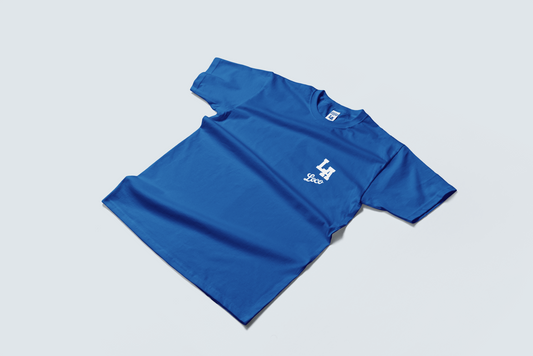 Go Loco x LA Premium Blue & White Short Sleeve T-Shirt - "LA 2020"