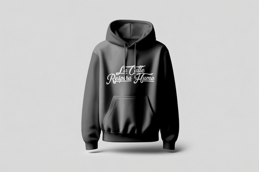 Go Loco Premium Black Hoodie-“La Calle Respira Humo”-“The Streets Breathe Smoke”
