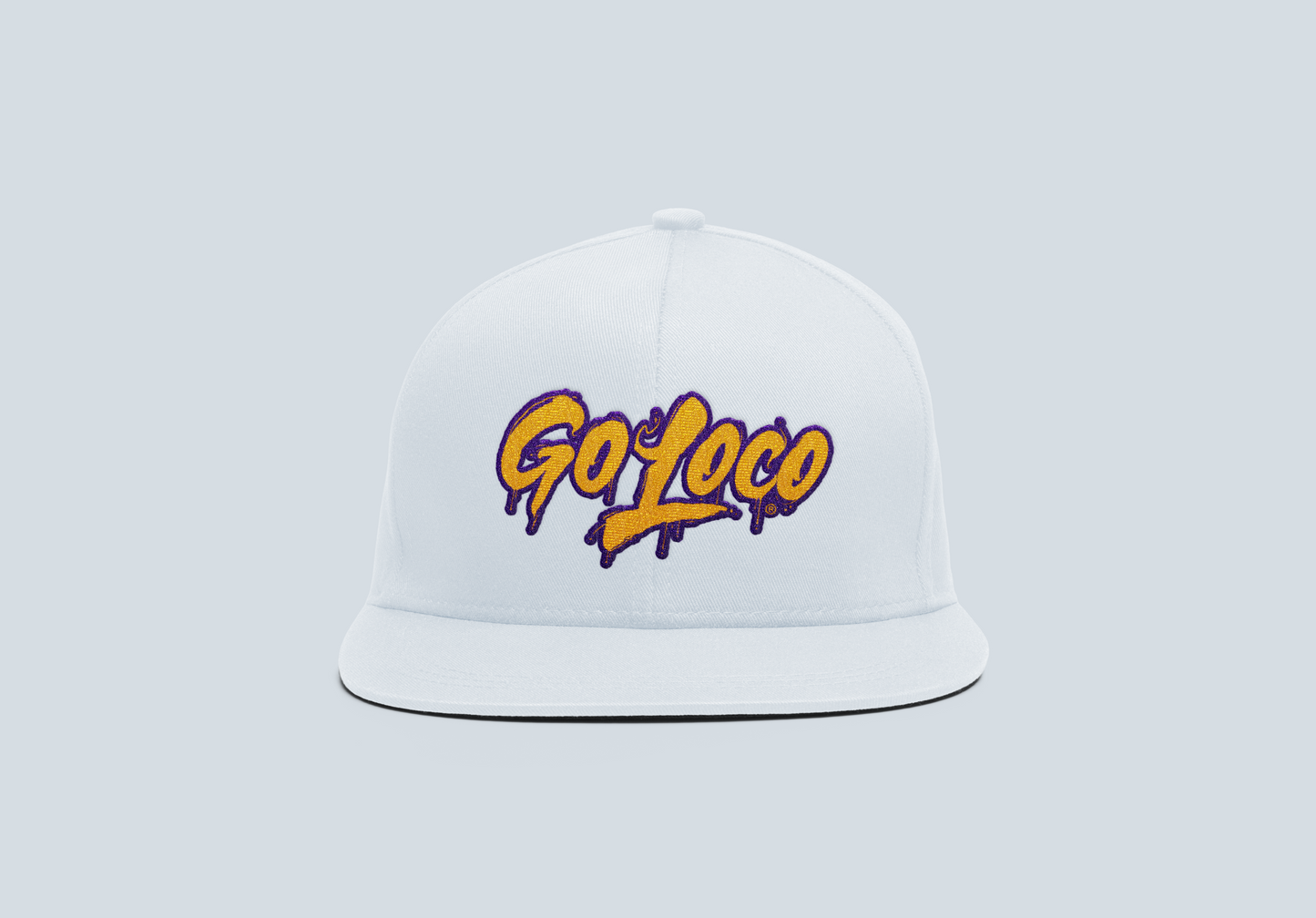 Go Loco Courtside - Black/White - Snap Back Hat - "Go Loco Logo"