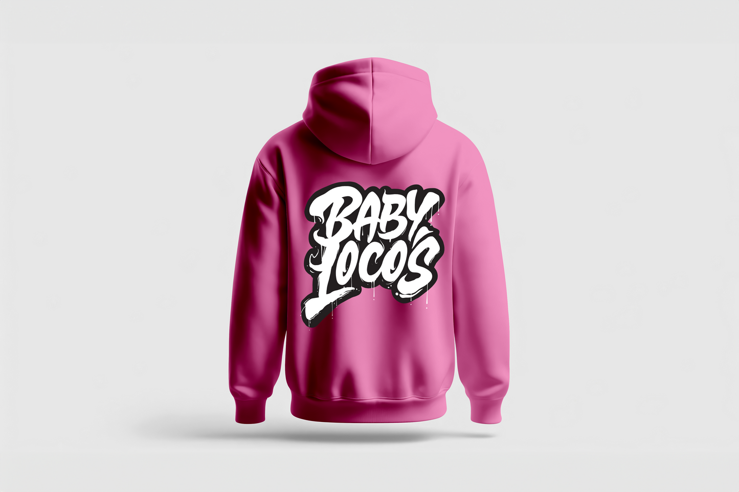 Baby Locos Premium Hoodie-Black & White "Baby Locos" Logo