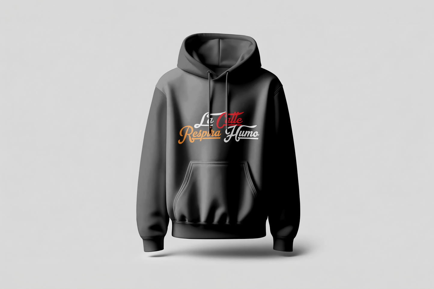 Go Loco Premium Black Hoodie-“La Calle Respira Humo”-“The Streets Breathe Smoke”