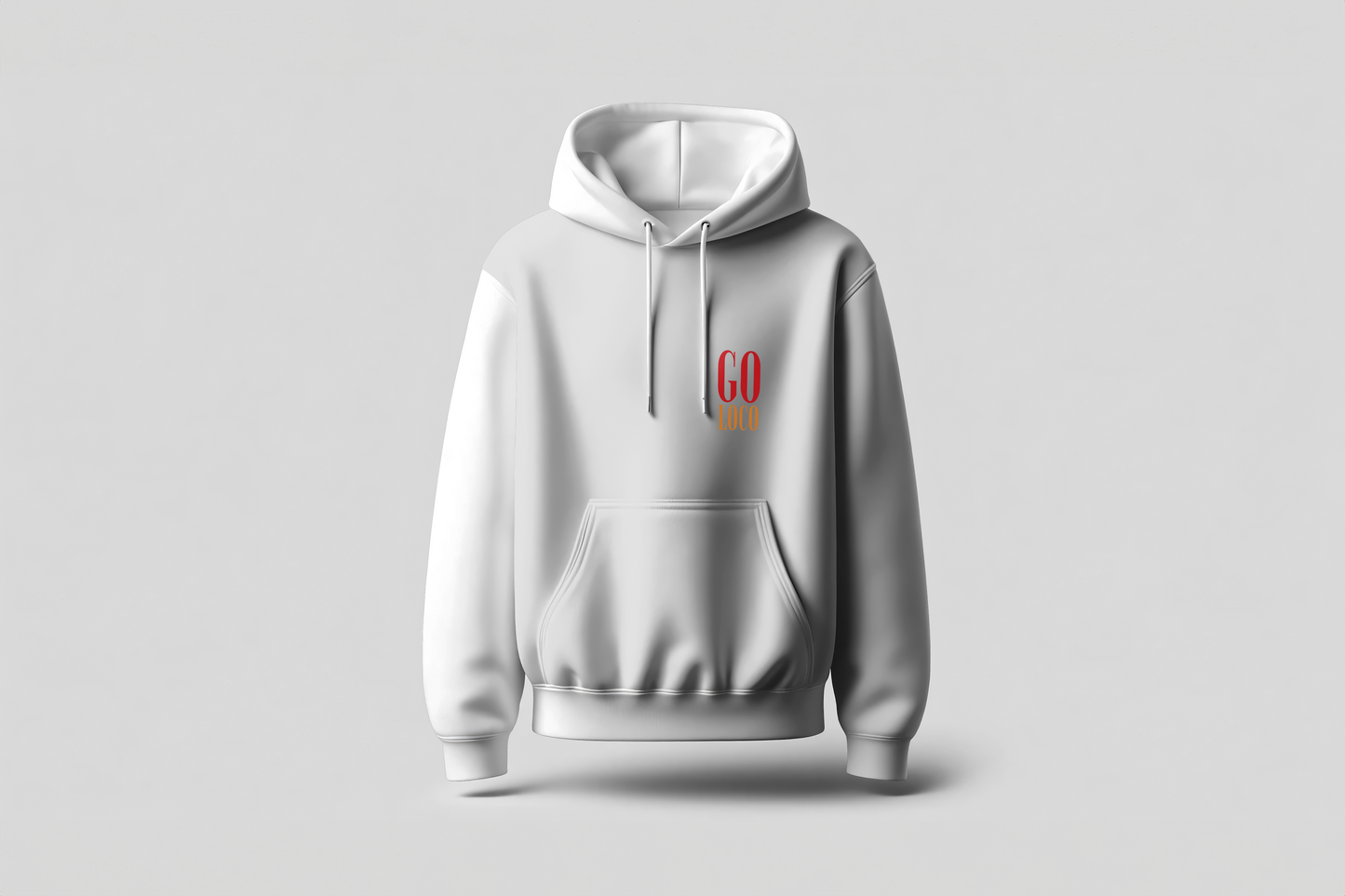 Go Loco Premium White Hoodie-"Go Loco-Los Angeles"