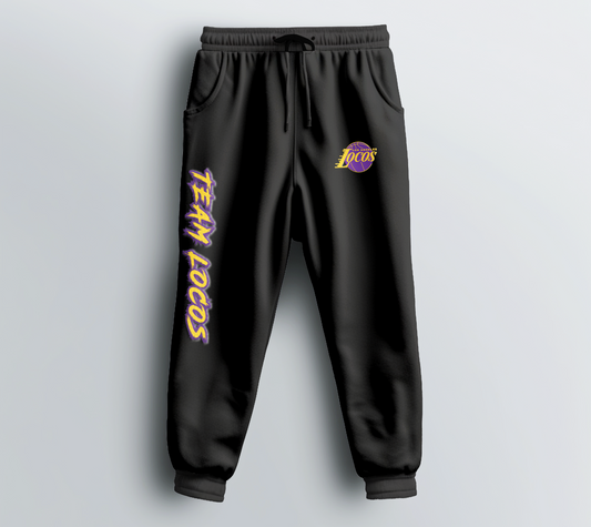 Go Loco Courtside - Black/White - Premium Sweatpants - "Team Locos"