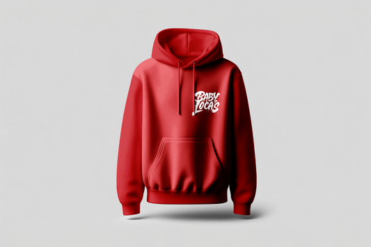 Baby Locos Premium Hoodie-White "Baby Locos" Logo