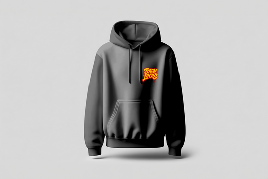 Baby Locos Premium Black Hoodie-Yellow & Red "Baby Locos" Logo