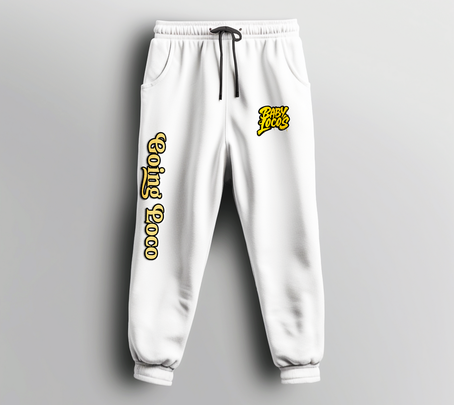 Baby Locos-Premium Sweatpants-Black & Yellow-"Going Loco"