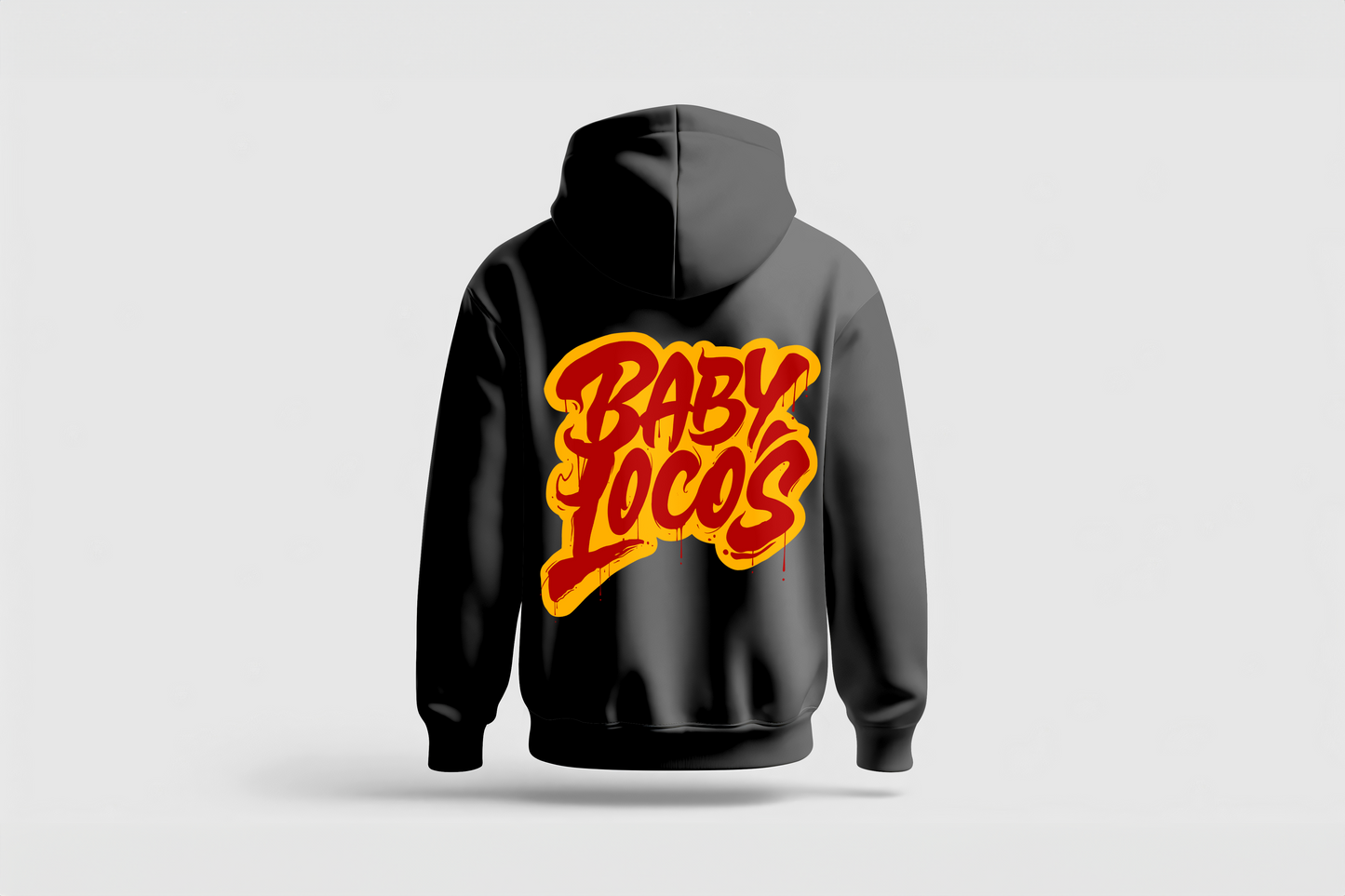 Baby Locos Premium Hoodie-Red & Yellow "Baby Locos" Logo