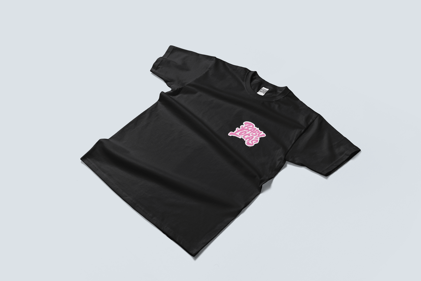 Baby Locas - Premium Black Short Sleeve Shirt - "Baby Locas" Logo