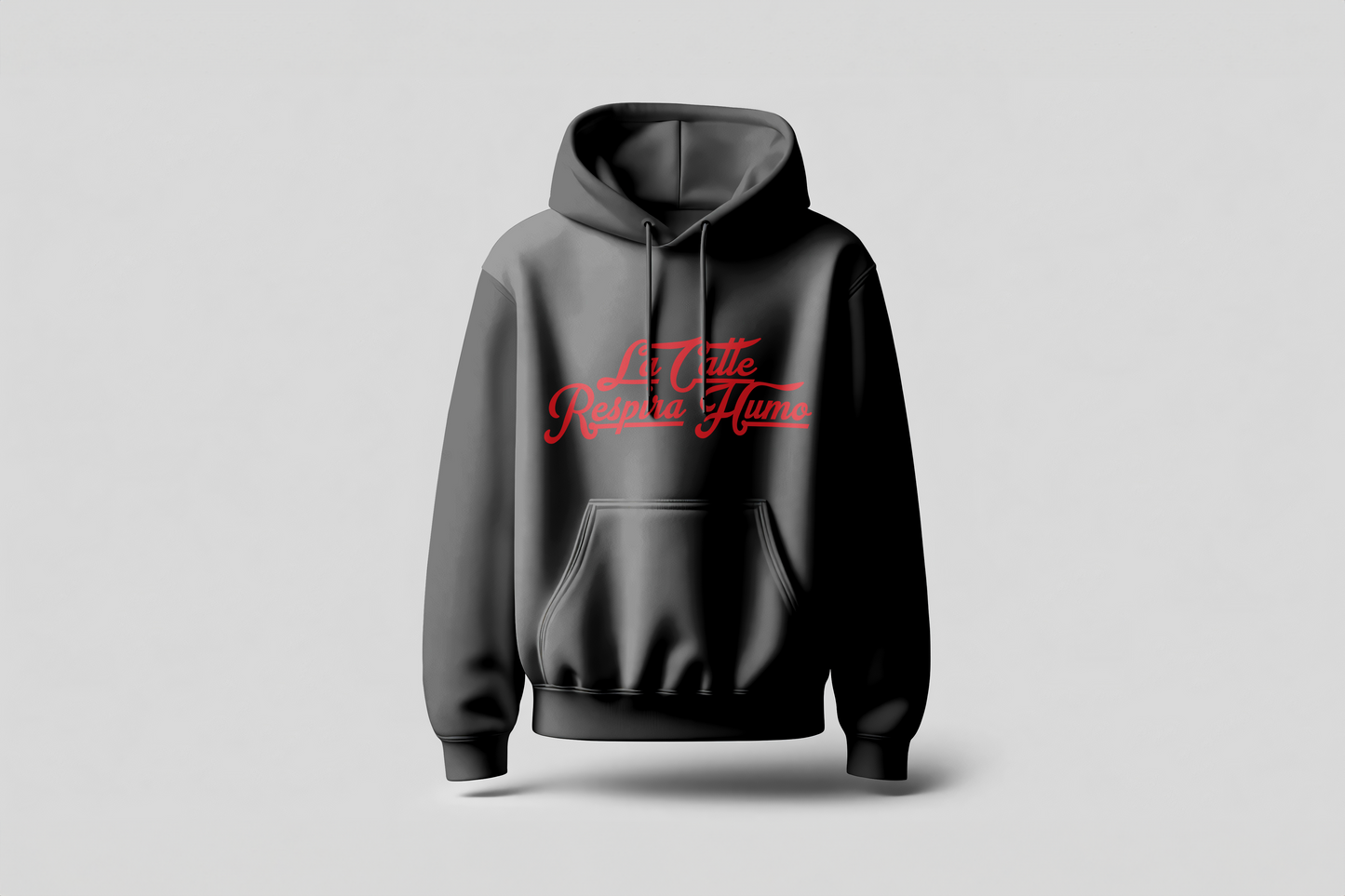 Go Loco Premium Black Hoodie-“La Calle Respira Humo”-“The Streets Breathe Smoke”