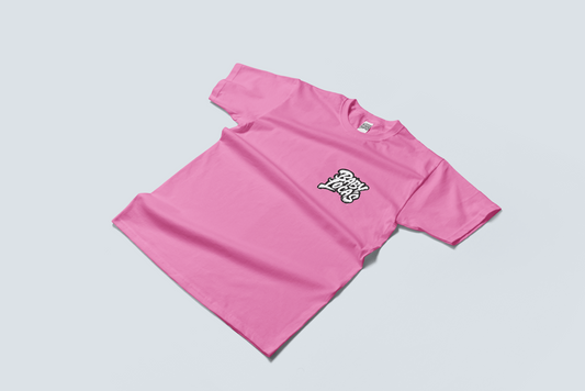 Baby Locas - Premium Pink Short Sleeve Shirt - "Baby Locas" Logo
