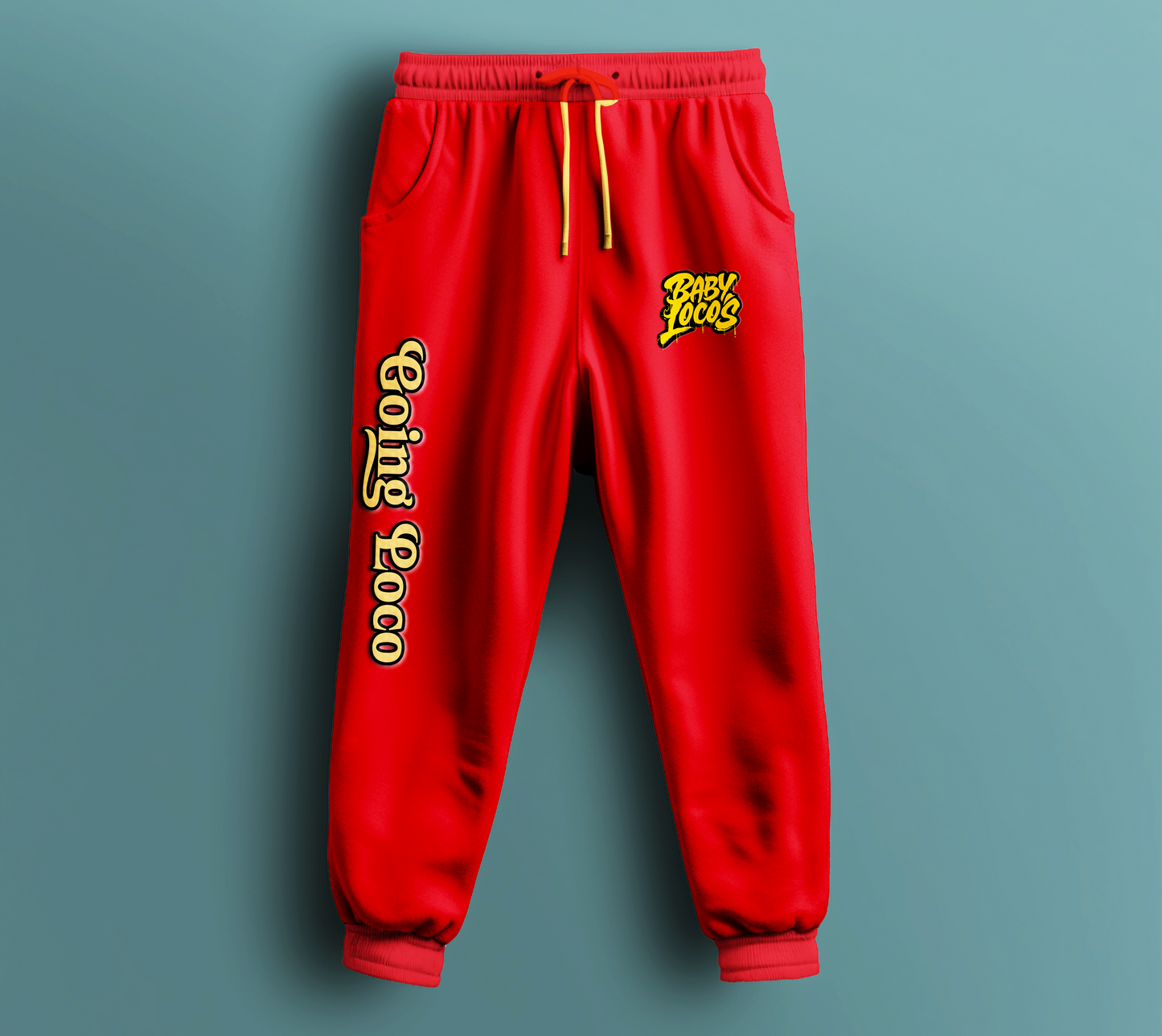 Baby Locos-Premium Sweatpants-Black & Yellow-"Going Loco"