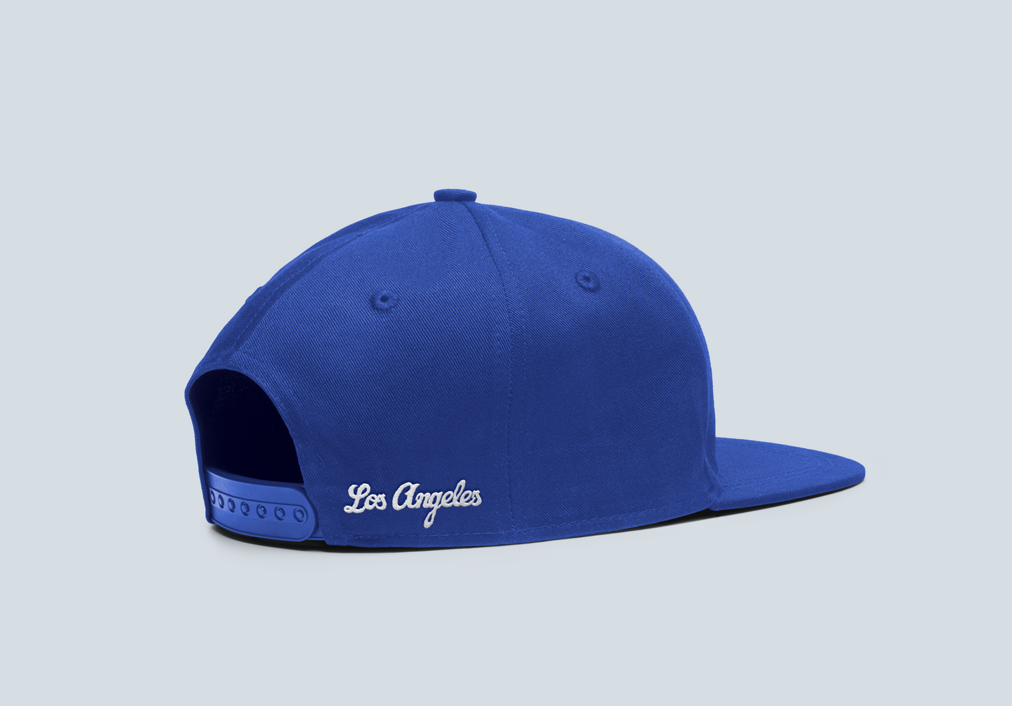 Go Loco x LA - White & Blue Snap Back Hat - "Baby Locos Logo"