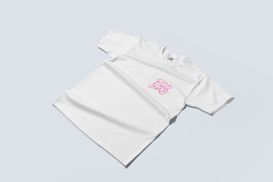 Baby Locas - Premium White Short Sleeve Shirt - "Baby Locas" Logo