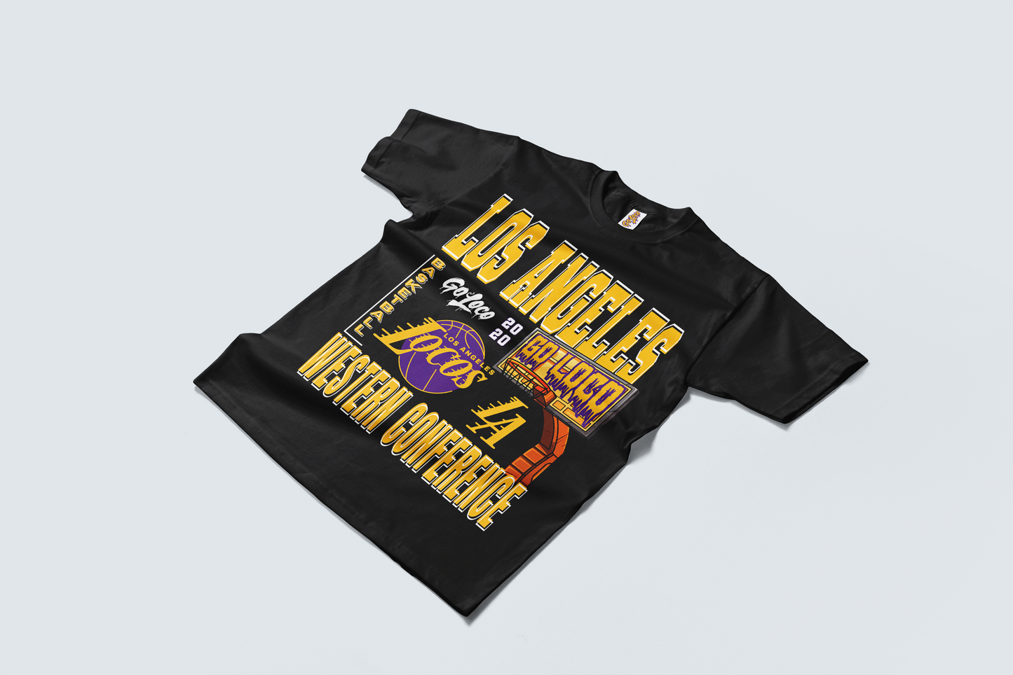 Go Loco Courtside - Black/White - Premium T-Shirt - "LA, Western Conference"