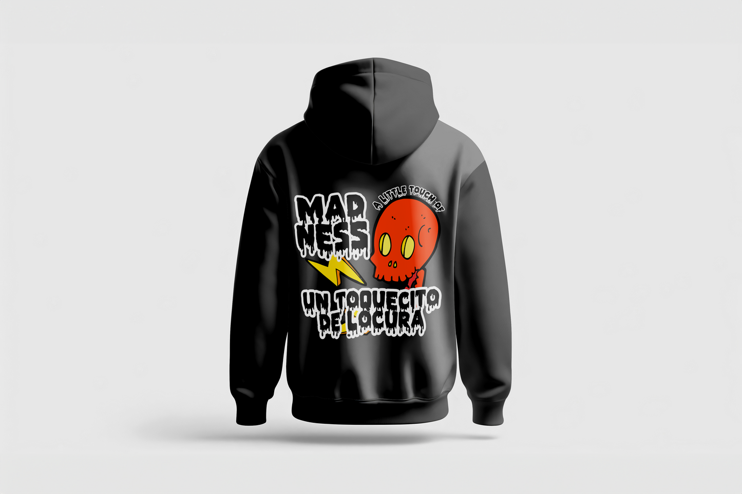 Go Loco Premium Black Hoodie-"Little Touch of Madness"-"Un Toquecito de Locura”