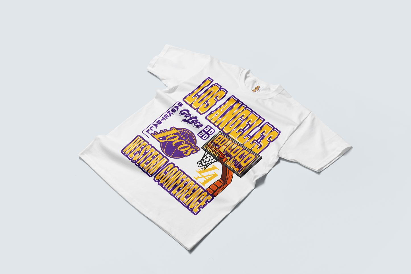 Go Loco Courtside - Black/White - Premium T-Shirt - "LA, Western Conference"