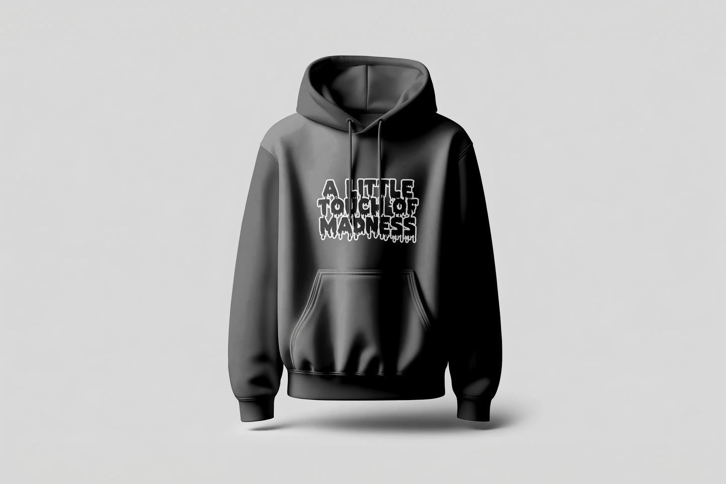 Go Loco Premium Black Hoodie-"Little Touch of Madness"-"Un Toquecito de Locura”