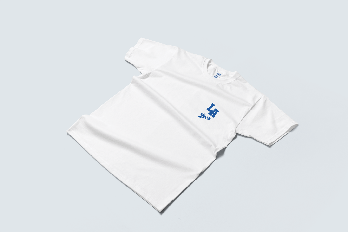 Go Loco x LA Premium Blue & White Short Sleeve T-Shirt - "LA 2020"