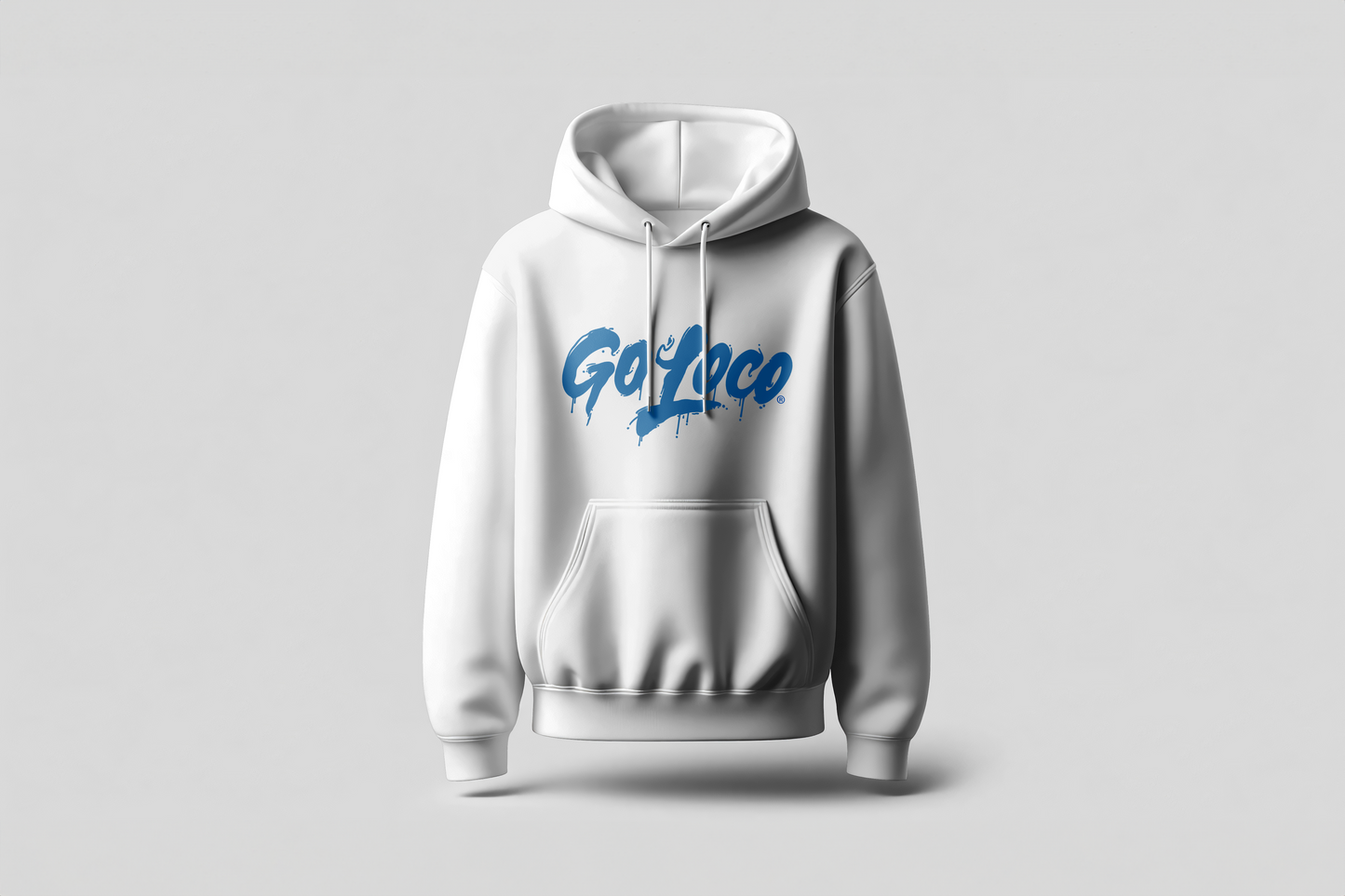 Go Loco x LA Premium White Hoodie - "LA Skull"