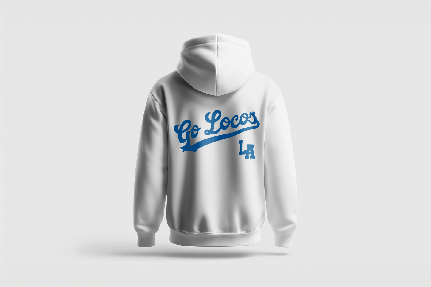 Go Loco x LA Premium Hoodie - "Go Loco LA" - Blue, White, Blue/Red