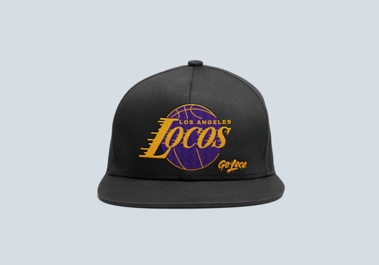 Go Loco Courtside - Black - Snap Back Hat - "Los Angeles, Locos"