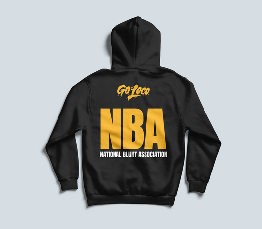 Go Loco Courtside - Black/White - Premium Hoodie - "NBA"