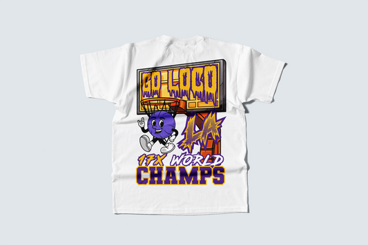 Go Loco Courtside - Black/White - Premium T-Shirt - "17x Champs"