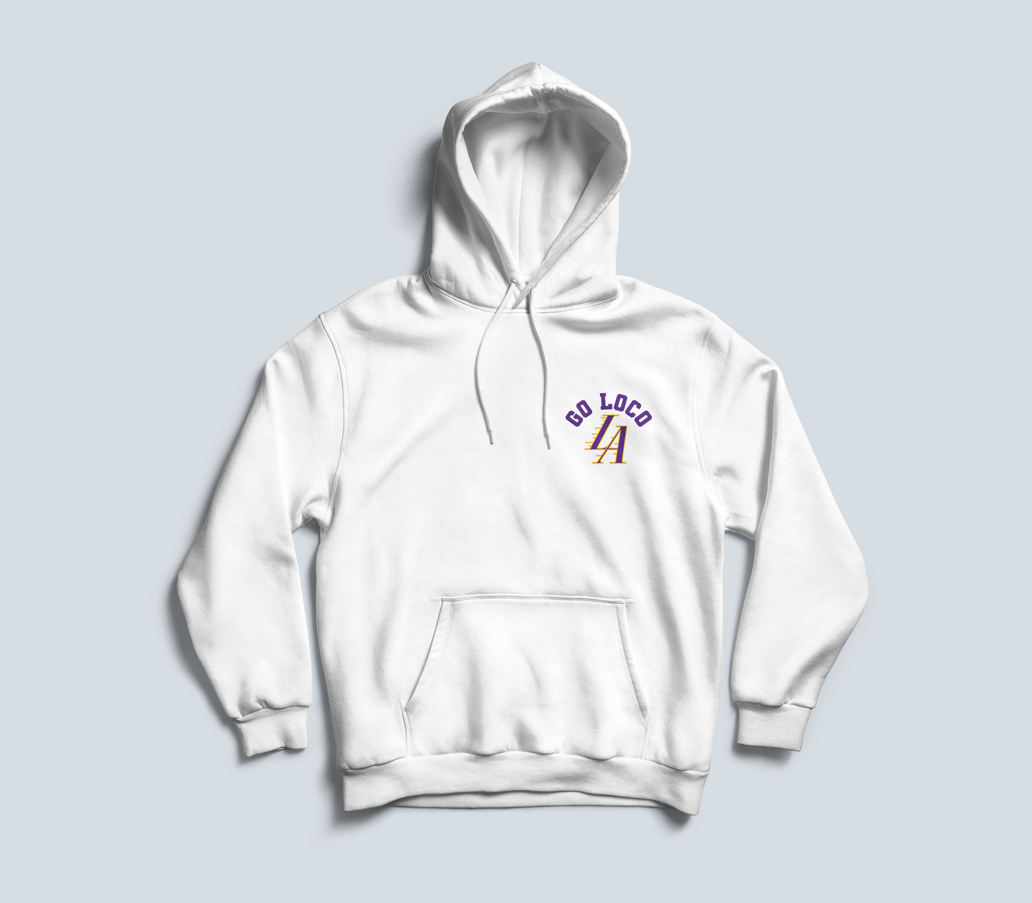 Go Loco Courtside - Black/White - Premium Hoodie - "Play Hard"