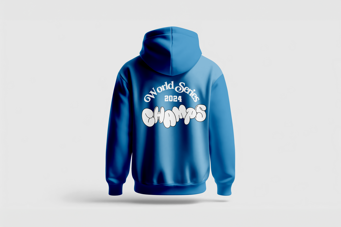 Go Loco x LA Premium White & Blue Hoodie - "World Series Champs"