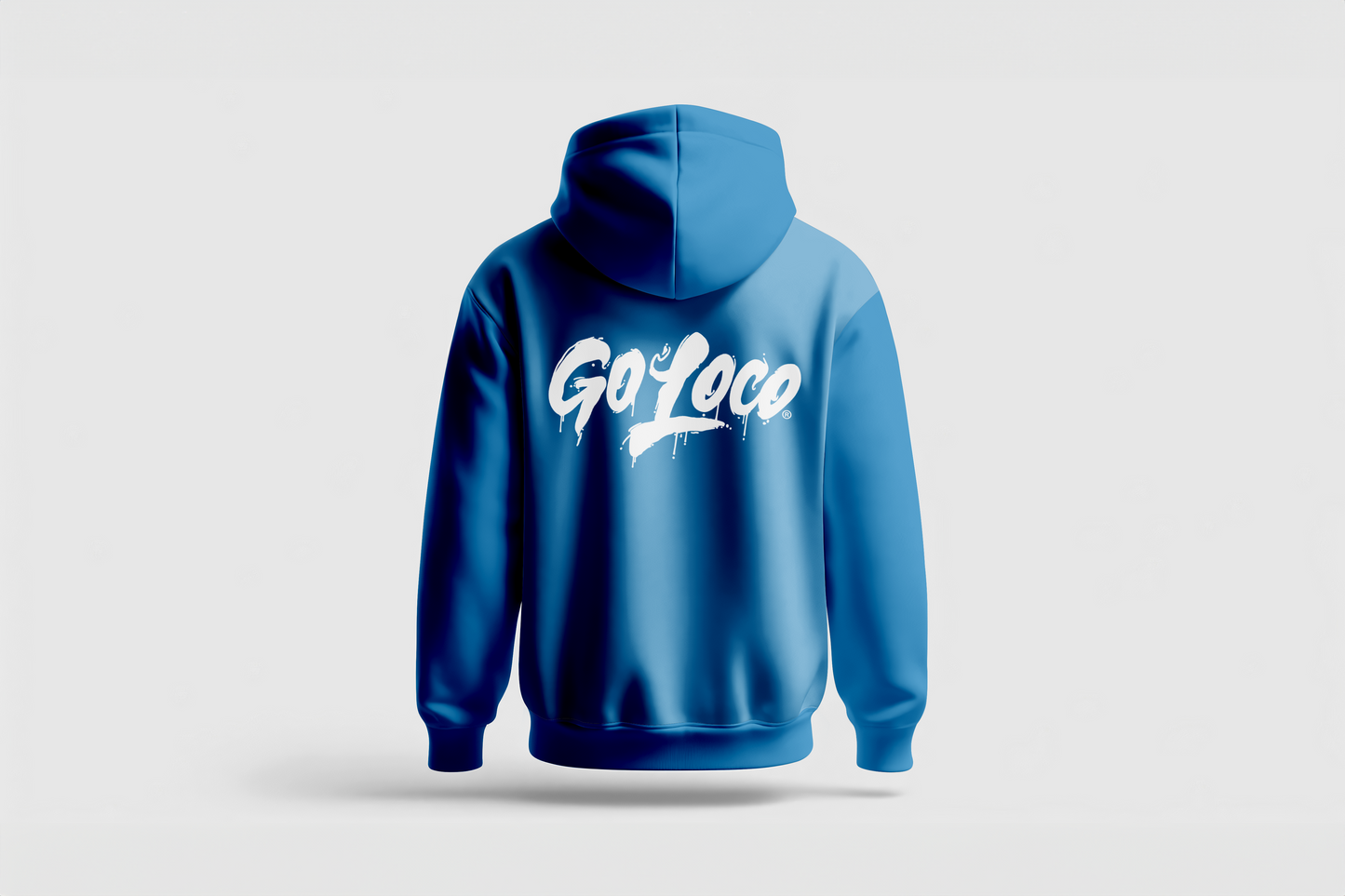 Go Loco x LA Premium White & Blue Hoodie - "Team LA"