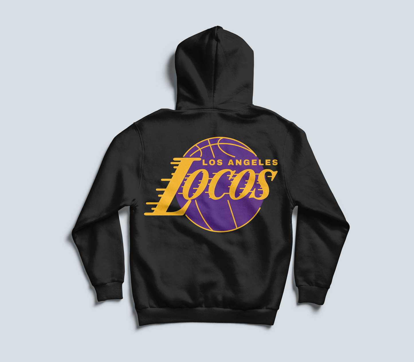 Go Loco Courtside - Black/White - Premium Hoodie - "Los Angeles Locos"