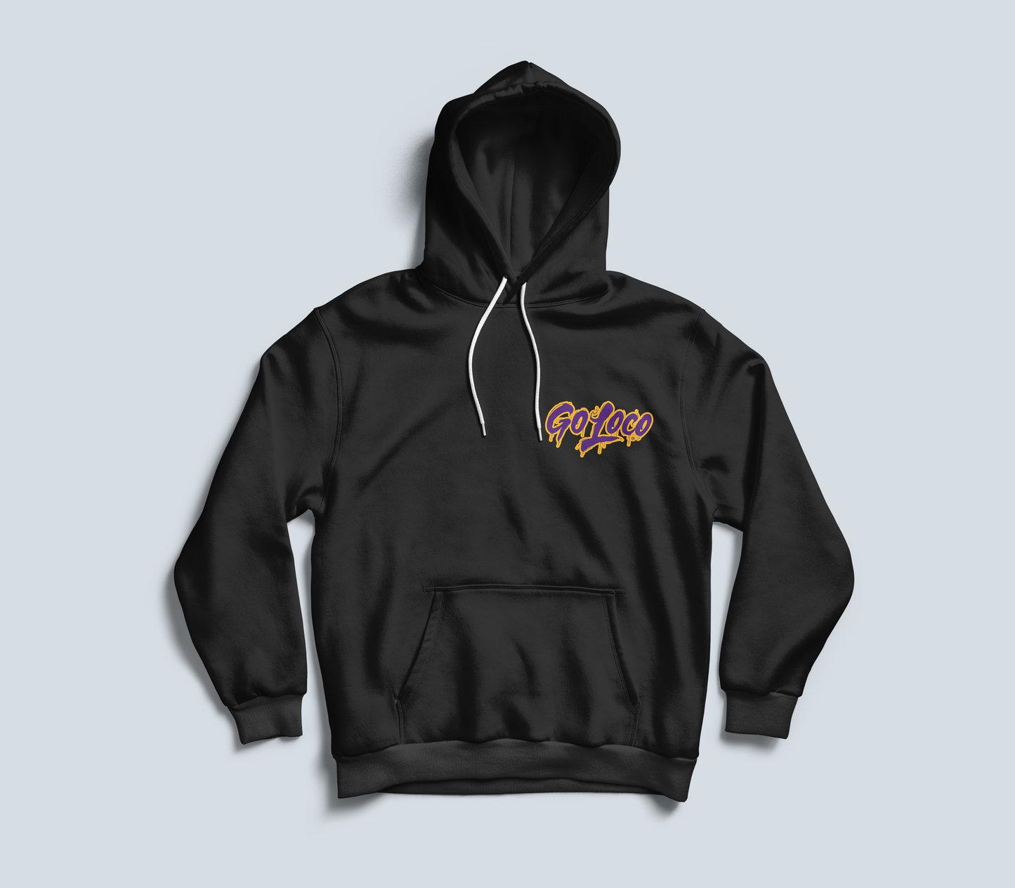 Go Loco Courtside - Black/White - Premium Hoodie - "Los Angeles Locos"