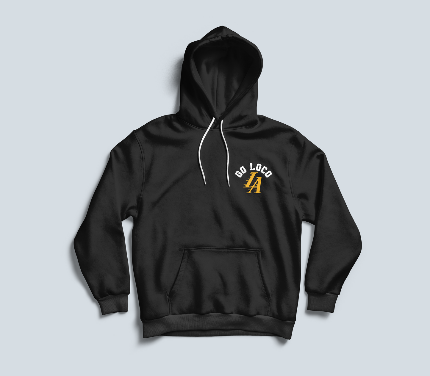 Go Loco Courtside - Black/White - Premium Hoodie - "Play Hard"