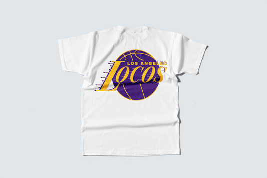 Go Loco Courtside - Black/White - Premium T-Shirt - "Los Angeles, Locos"