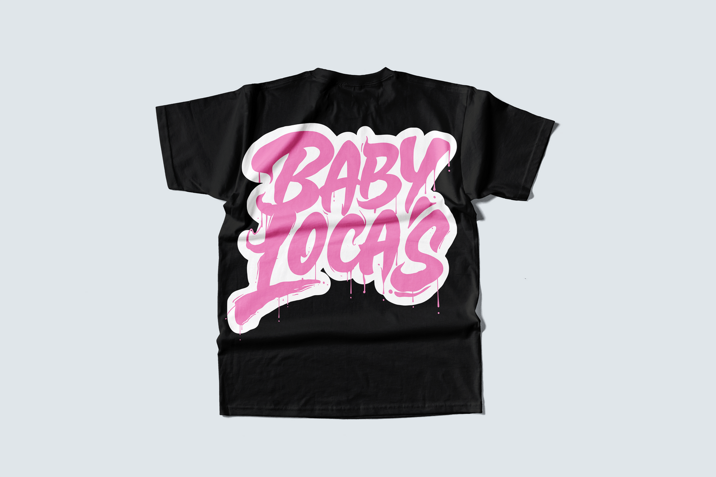 Baby Locas - Premium Black Short Sleeve Shirt - "Baby Locas" Logo