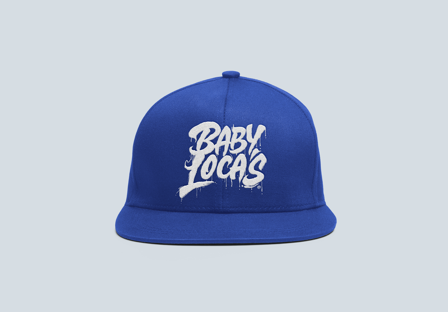 Go Loco x LA - White & Blue Snap Back Hat - "Baby Locas"