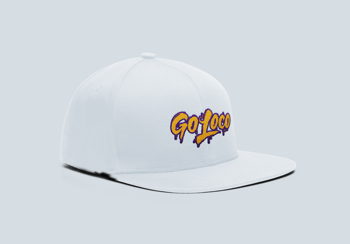 Go Loco Courtside - Black/White - Snap Back Hat - "Go Loco Logo"
