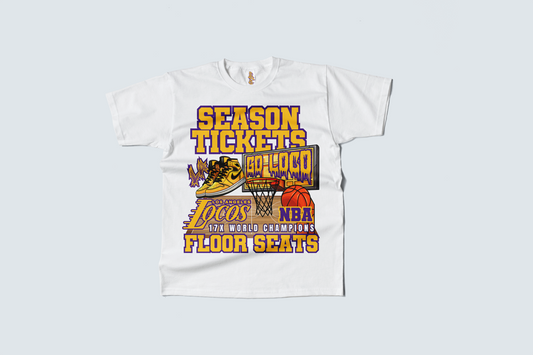 Go Loco Courtside - White - Premium T-Shirt - "Season Tickets, Floor Seats"