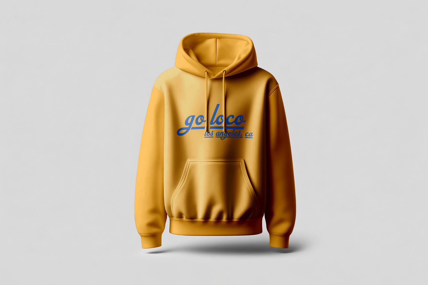 Go Loco Premium Yellow Hoodie-White-Green-“La Calle Respira Humo” - “The Streets Breathe Smoke”