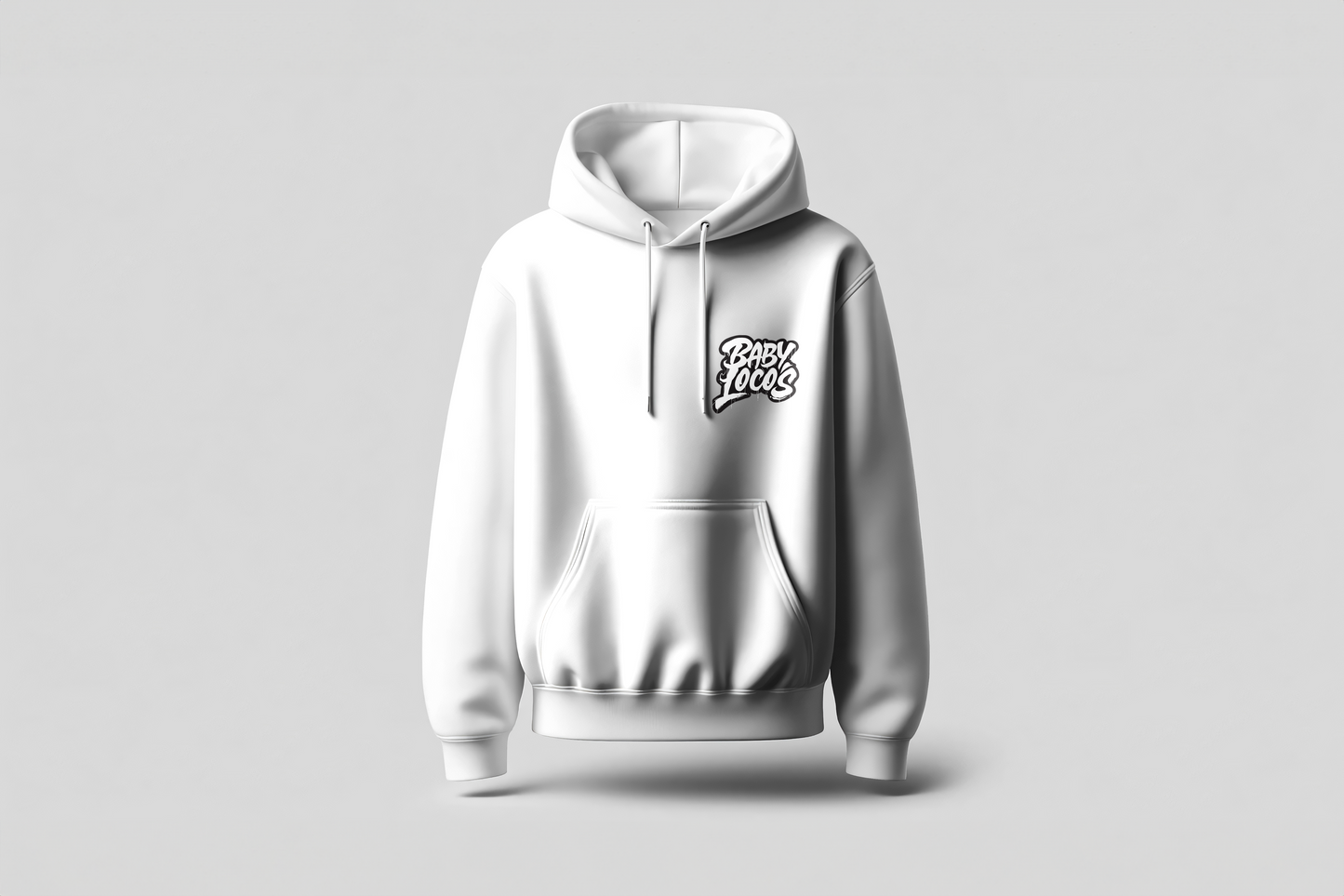 Baby Locos Premium Hoodie-Black & White "Baby Locos" Logo
