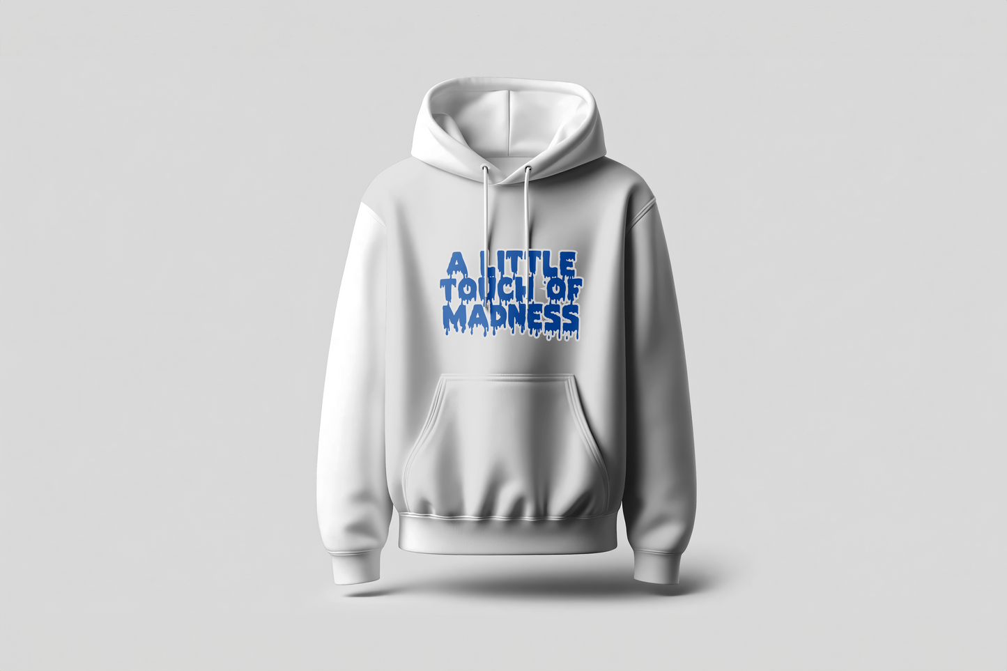 Go Loco Premium White Hoodie-"Little Touch of Madness"-"Un Toquecito de Locura”