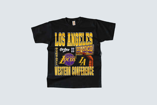 Go Loco Courtside - Black/White - Premium T-Shirt - "LA, Western Conference"